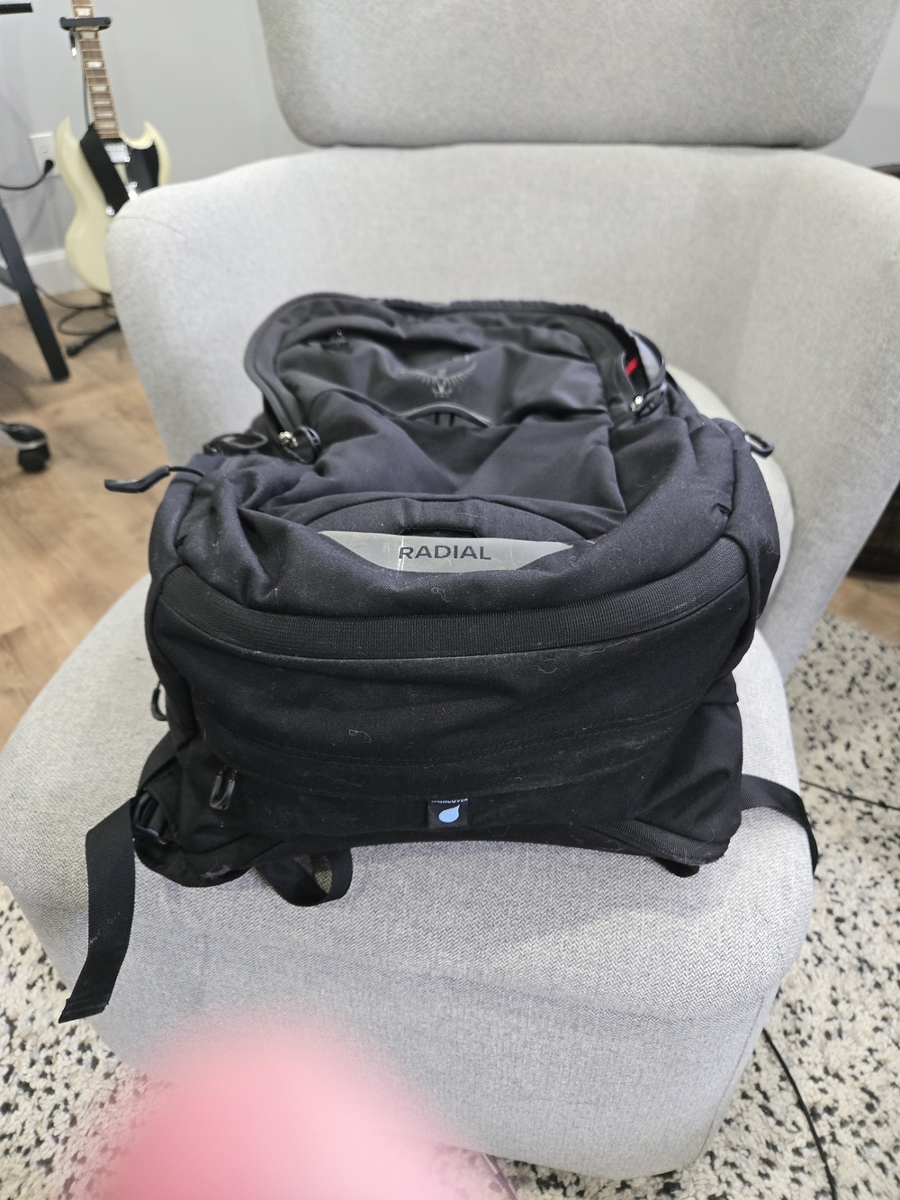 OSPREY Black Radial Men's Bike Backpack - Picture 3 of 4